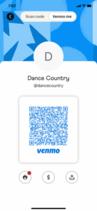 Dance Country Venmo QR Code